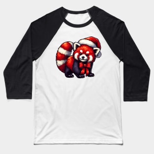 red santa panda Baseball T-Shirt